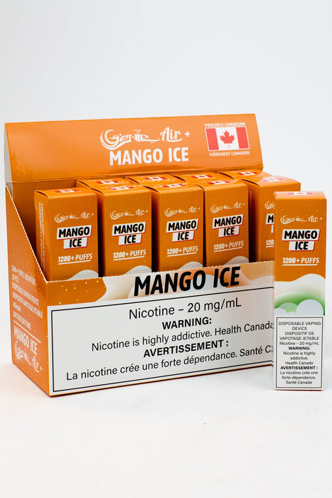 Genie Air+ disposable 1200 Puff Pod 20 mg/mL-Mango Ice - One Wholesale