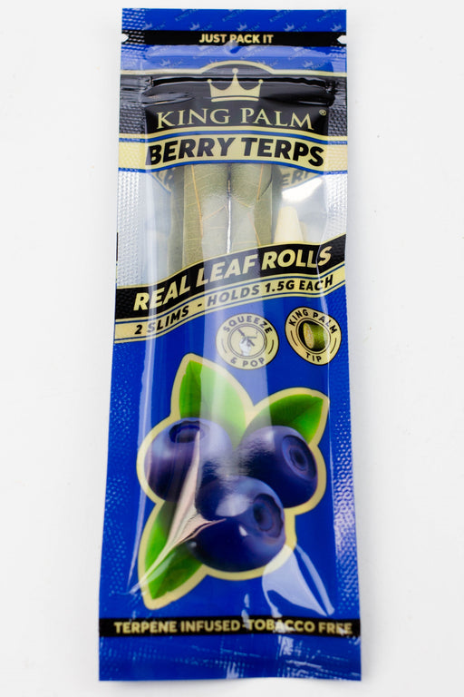 King Palm Hand-Rolled flavor slim Leaf-Berry Terps - One Wholesale