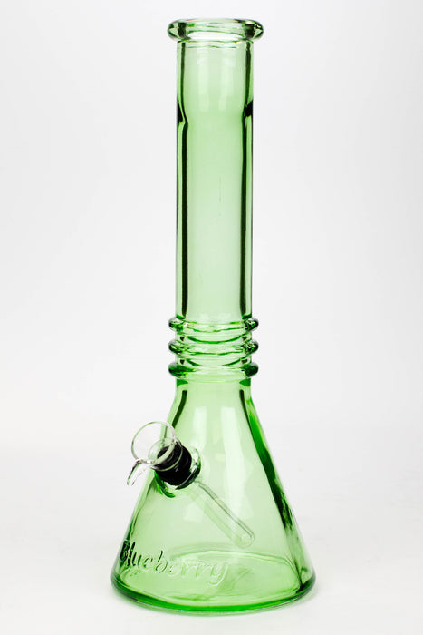12" colored soft glass water bong-Green - One Wholesale