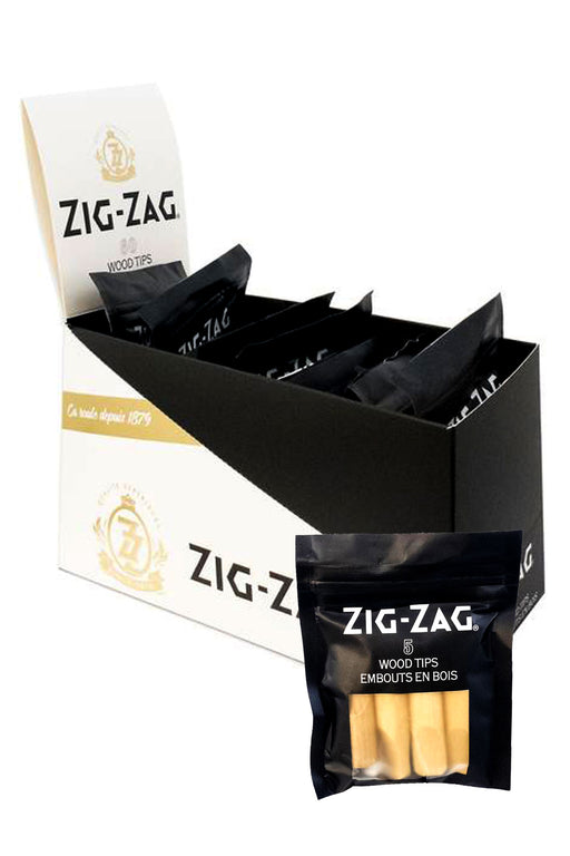 Zig-Zag Wood Tips Box of 12- - One Wholesale