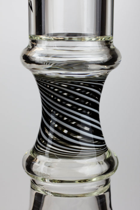 17.5" Genie 9 mm curved tube beaker water bong ( GB19092 ) Glass Bong ONE