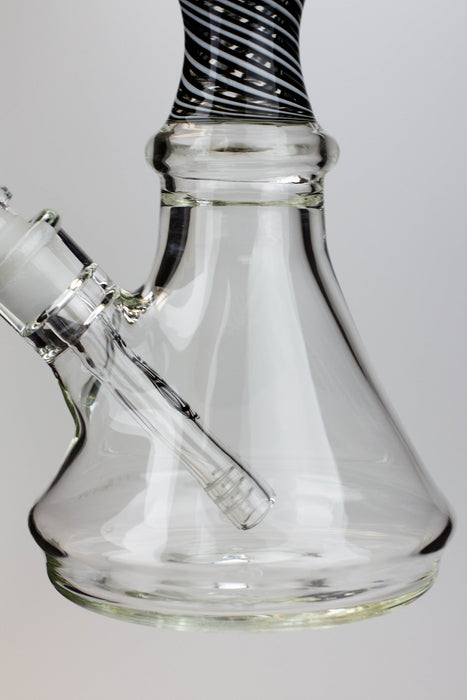 17.5" Genie 9 mm curved tube beaker water bong ( GB19092 ) Glass Bong ONE