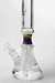 17.5" Genie 9 mm curved tube beaker water bong ( GB19092 ) Glass Bong ONE