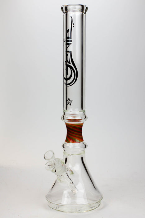17.5" Genie 9 mm curved tube beaker water bong ( GB19092 ) Glass Bong ONE C