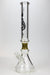 17.5" Genie 9 mm curved tube beaker water bong ( GB19092 ) Glass Bong ONE D