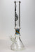 17.5" Genie 9 mm curved tube beaker water bong ( GB19092 ) Glass Bong ONE E