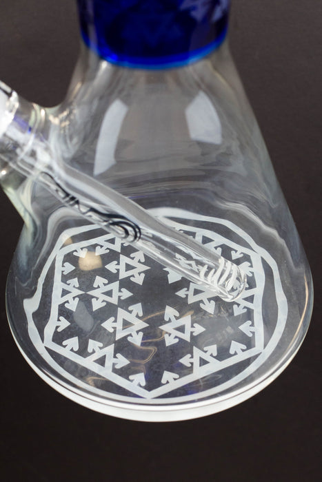 16" Genie 9 mm beaker glass water bong ( GB20022 ) Glass Bong ONE