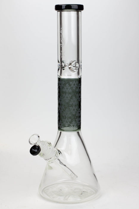 16" Genie 9 mm beaker glass water bong ( GB20022 ) Glass Bong ONE Smoke