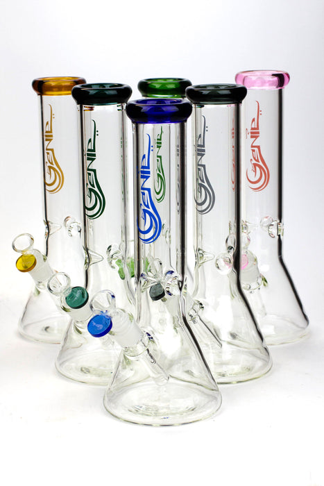 12" Genie Classic beaker glass water bong- - One Wholesale