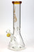 12" Genie Classic beaker glass water bong-Gold - One Wholesale
