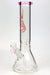 12" Genie Classic beaker glass water bong-Pink - One Wholesale
