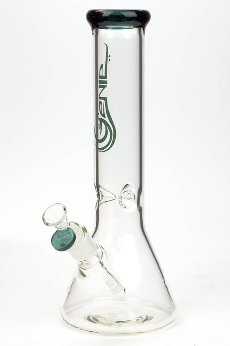 12" Genie Classic beaker glass water bong-Teal - One Wholesale