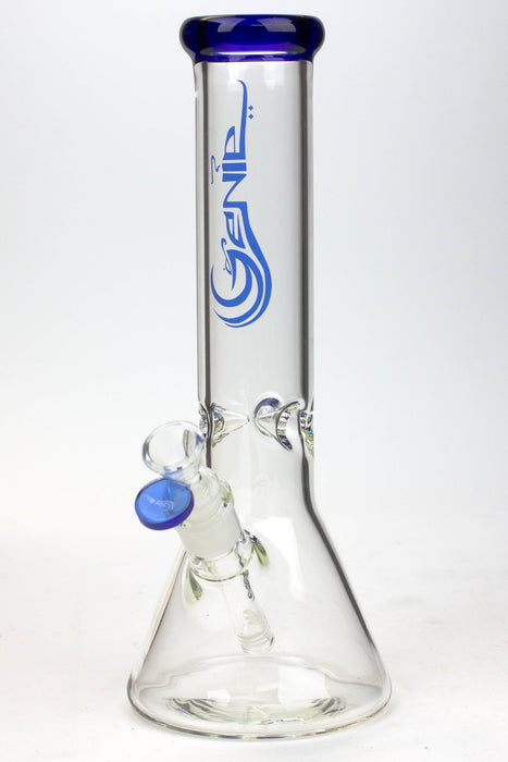 12" Genie Classic beaker glass water bong-Blue - One Wholesale