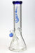 12" Genie Classic beaker glass water bong-Blue - One Wholesale