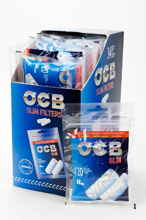 OCB Slim Filters Box of 34- - One Wholesale