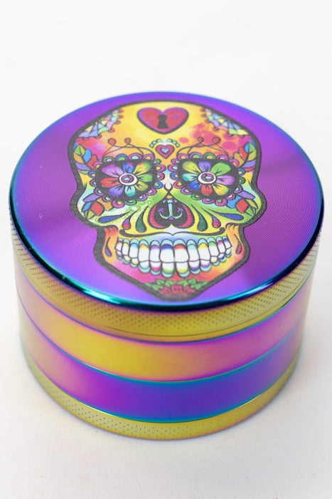 4 parts Skull rainbow grinder Box of 6 Display Pack ONE