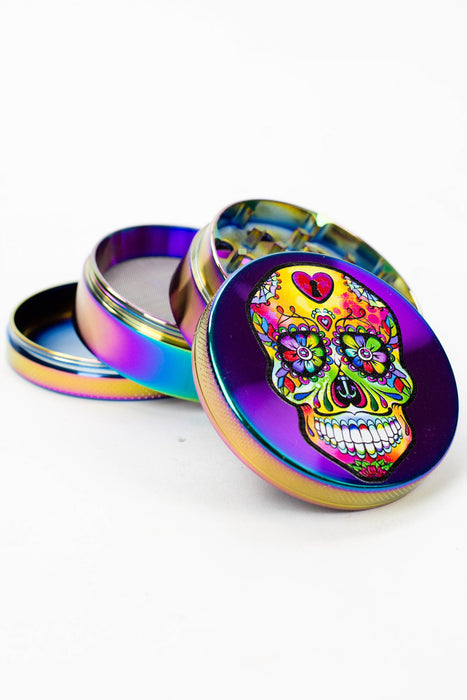 4 parts Skull rainbow grinder Box of 6 Display Pack ONE