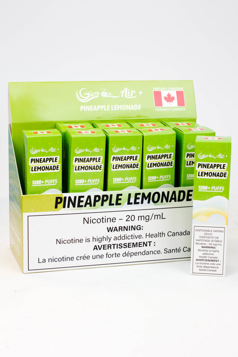 Genie Air+ disposable 1200 Puff Pod 20 mg/mL-Pineapple Lemonade - One Wholesale