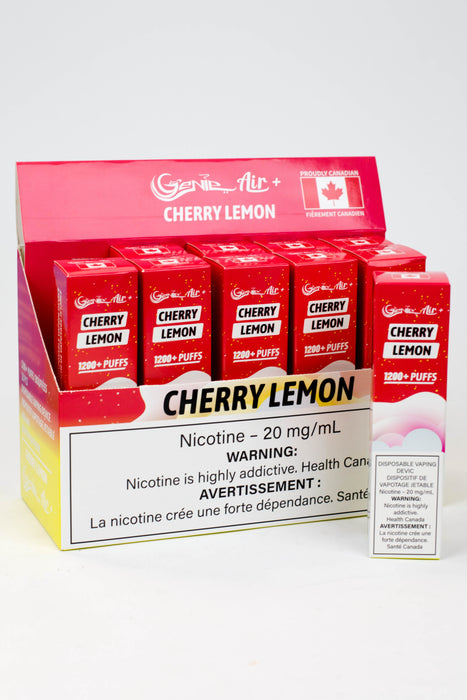 Genie Air+ disposable 1200 Puff Pod 20 mg/mL-Cherry Lemon - One Wholesale