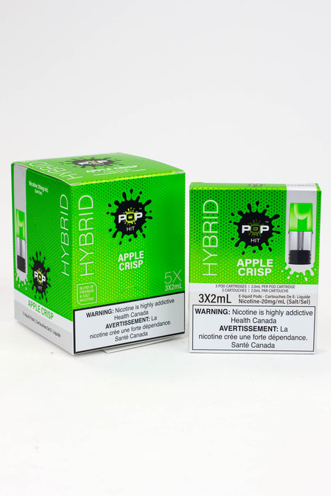 HYBRID Pop Hit STLTH Compatible Pods Box of 5 packs (20 mg/mL)-Apple Crisp - One Wholesale