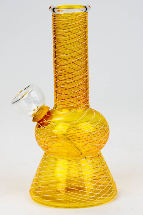 6" color glass water bong - 316- - One Wholesale