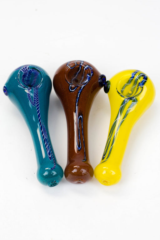 4.5" soft glass 8270 hand pipe- - One Wholesale