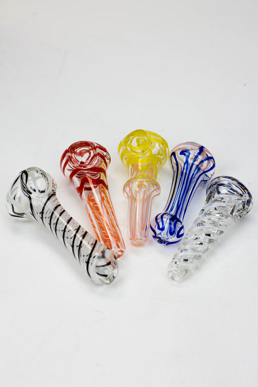 4" Soft glass hand pipe Jar of 30 Glass Pipe ONE