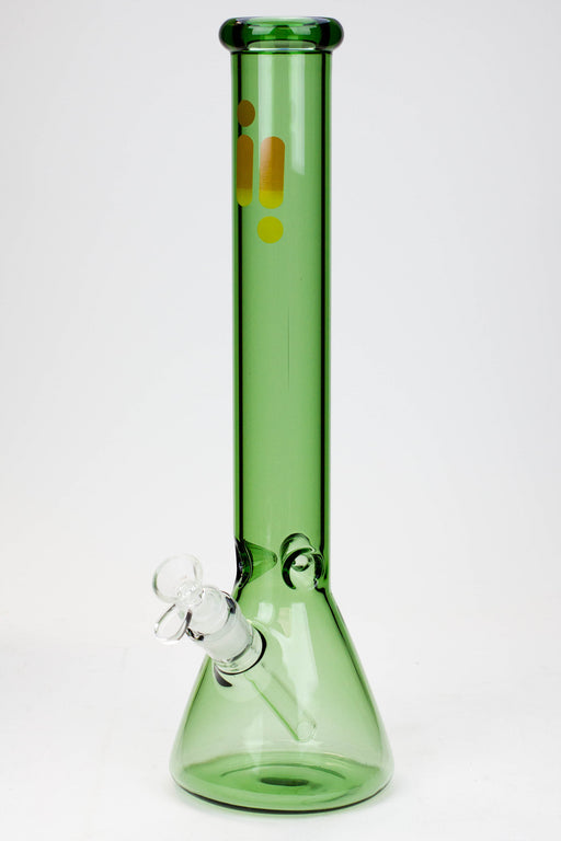 16" Infyniti color tube glass water bong-Green - One Wholesale