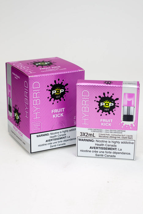 HYBRID Pop Hit STLTH Compatible Pods Box of 5 packs (20 mg/mL)-Fruit Kick (Fruit Punch) - One Wholesale