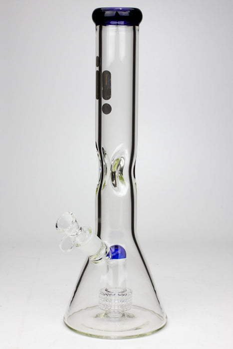 15" infyniti shower head diffuser 7 mm glass water bong Glass Bong ONE Dark Blue