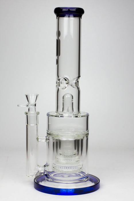 14" Infyniti triple layered honeycomb diffuser 7mm glass bong- - One Wholesale