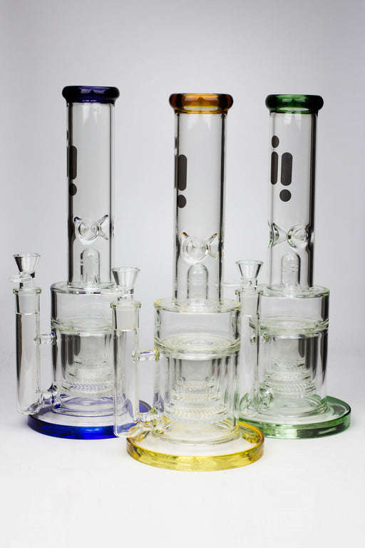 14" Infyniti triple layered honeycomb diffuser 7mm glass bong Glass Bong ONE