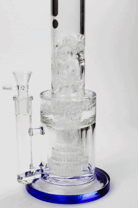 14" Infyniti triple layered honeycomb diffuser 7mm glass bong Glass Bong ONE