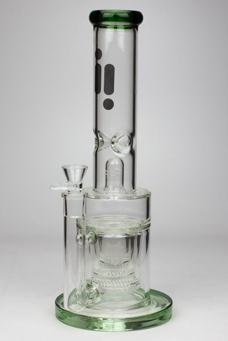 14" Infyniti triple layered honeycomb diffuser 7mm glass bong Glass Bong ONE Green