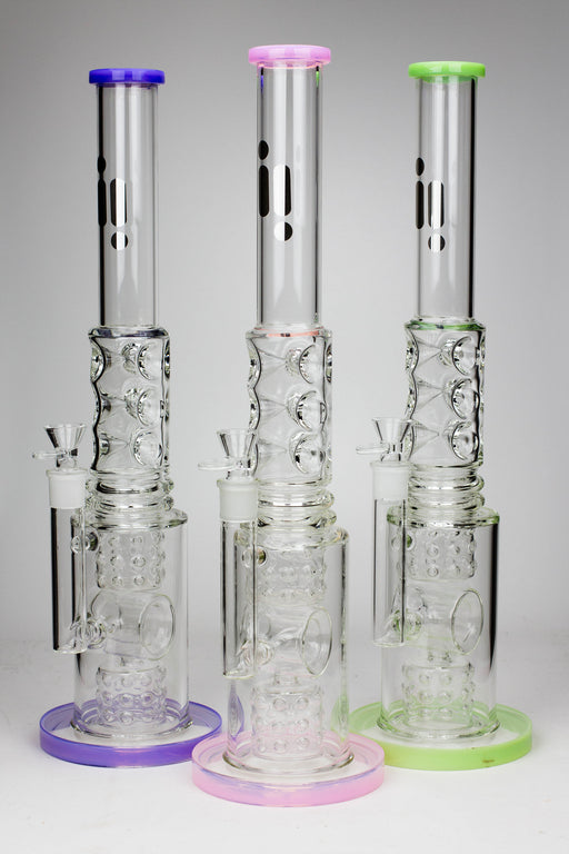 19.5" Infyniti donut diffuser 7mm glass water bong Glass Bong ONE
