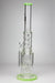 19.5" Infyniti donut diffuser 7mm glass water bong-Milky Green - One Wholesale