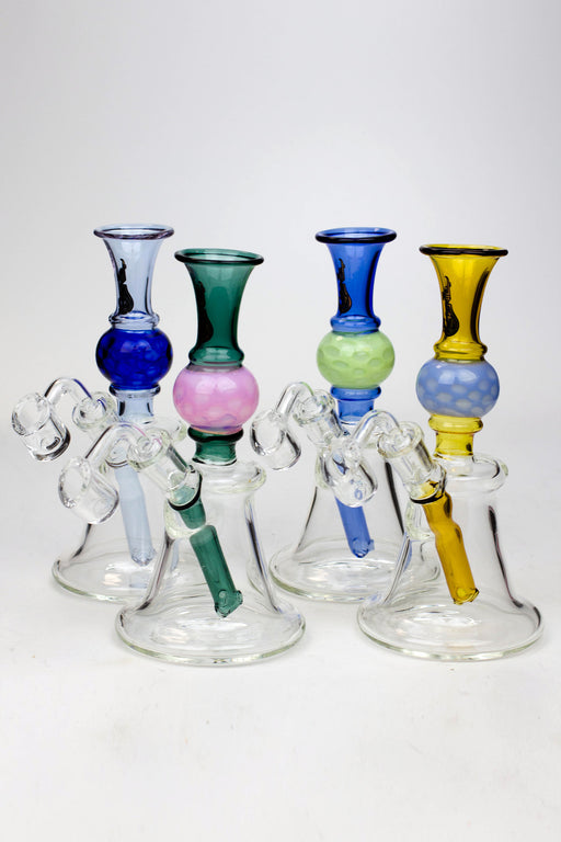 7" Genie hand bell fixed stem dab rig- - One Wholesale