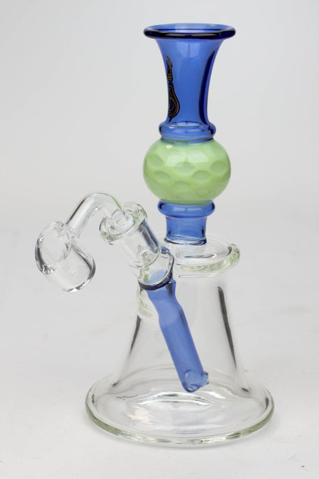 7" Genie hand bell fixed stem dab rig Glass Rig ONE C