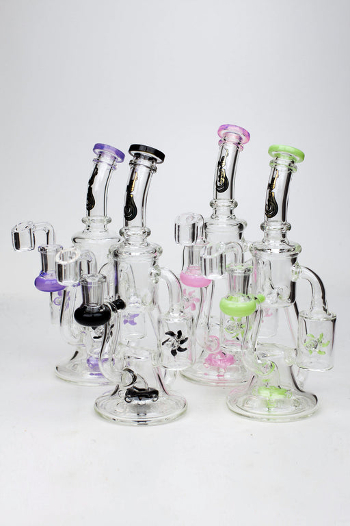 8.5" Genie twin turbine recycler dab rig- - One Wholesale