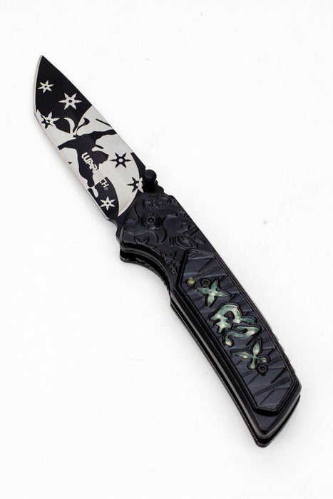 Outdoor rescue hunting knife PWT280GN- - One Wholesale