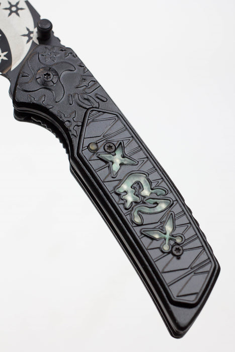 Outdoor rescue hunting knife PWT280GN- - One Wholesale
