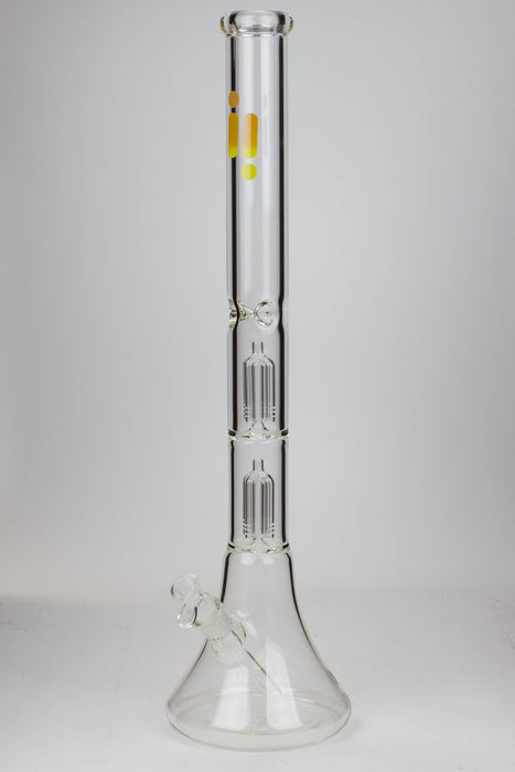 23" Infyniti Dual tree arms 7 mm glass water bong-Clear - One Wholesale