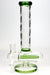 12" Infyniti Twist pattern tube inline diffused water bong Beaker Bong ONE
