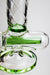 12" Infyniti Twist pattern tube inline diffused water bong Beaker Bong ONE