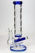 12" Infyniti Twist pattern tube inline diffused water bong Beaker Bong ONE Blue