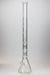 30" Genie 9 mm Dual tree arms beaker glass water bong-White - One Wholesale