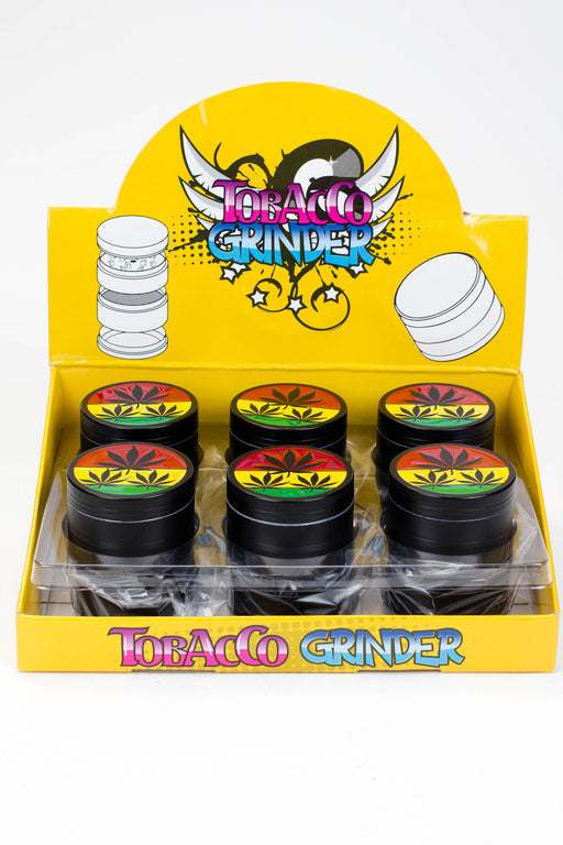 4 parts leaf black grinder Box of 12 Display Pack ONE