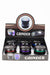 Genie 4 parts black herb grinder Box of 6 Display Pack ONE