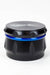 Genie 4 parts black herb grinder Box of 6- - One Wholesale