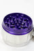 Genie 4 parts silver herb grinder Box of 6- - One Wholesale